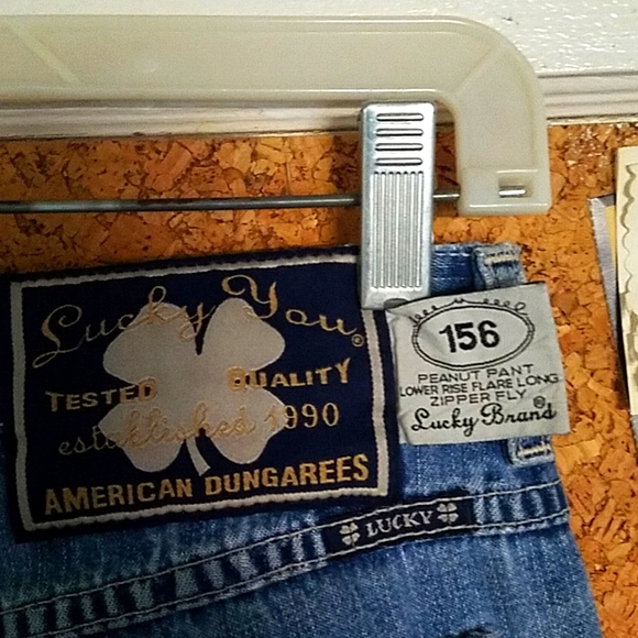 Women's Lucky Brand Vintage , Size4/27, Peanut Pant, Lower Rise Flare Long - Picture 4 of 12